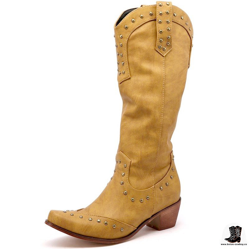 Botas Cowboy Amarillas de Mujer